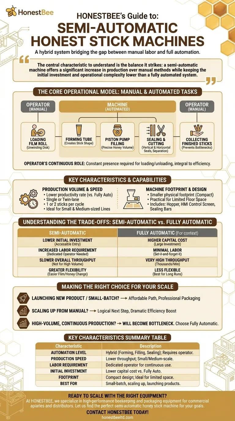 What are the characteristics of a semi-automatic honey stick machine? Boost Your Packaging Efficiency Visual Guide