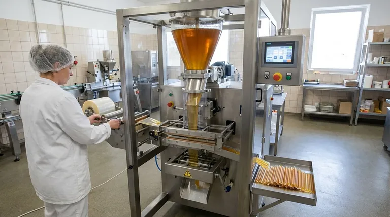 ما هي خصائص آلة تعبئة أعواد العسل شبه الأوتوماتيكية؟ عزز كفاءة التعبئة والتغليف لديك