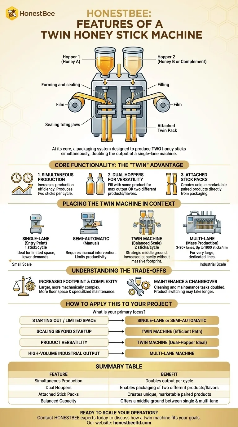 Каковы особенности машины для производства двойных медовых стиков? Удвойте производство и универсальность Визуальное руководство