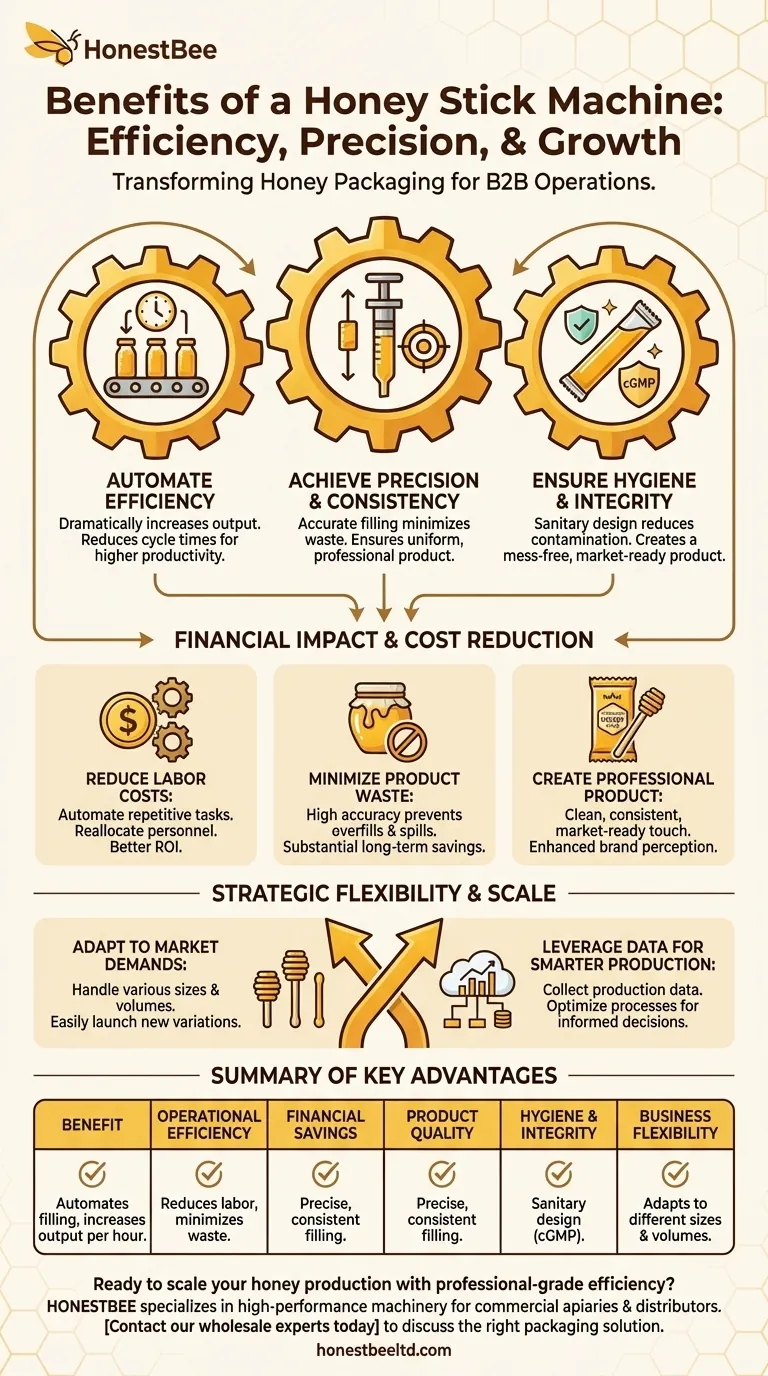 ハニースティック充填機の利点は何ですか？養蜂場の生産性と収益性を向上させましょう ビジュアルガイド
