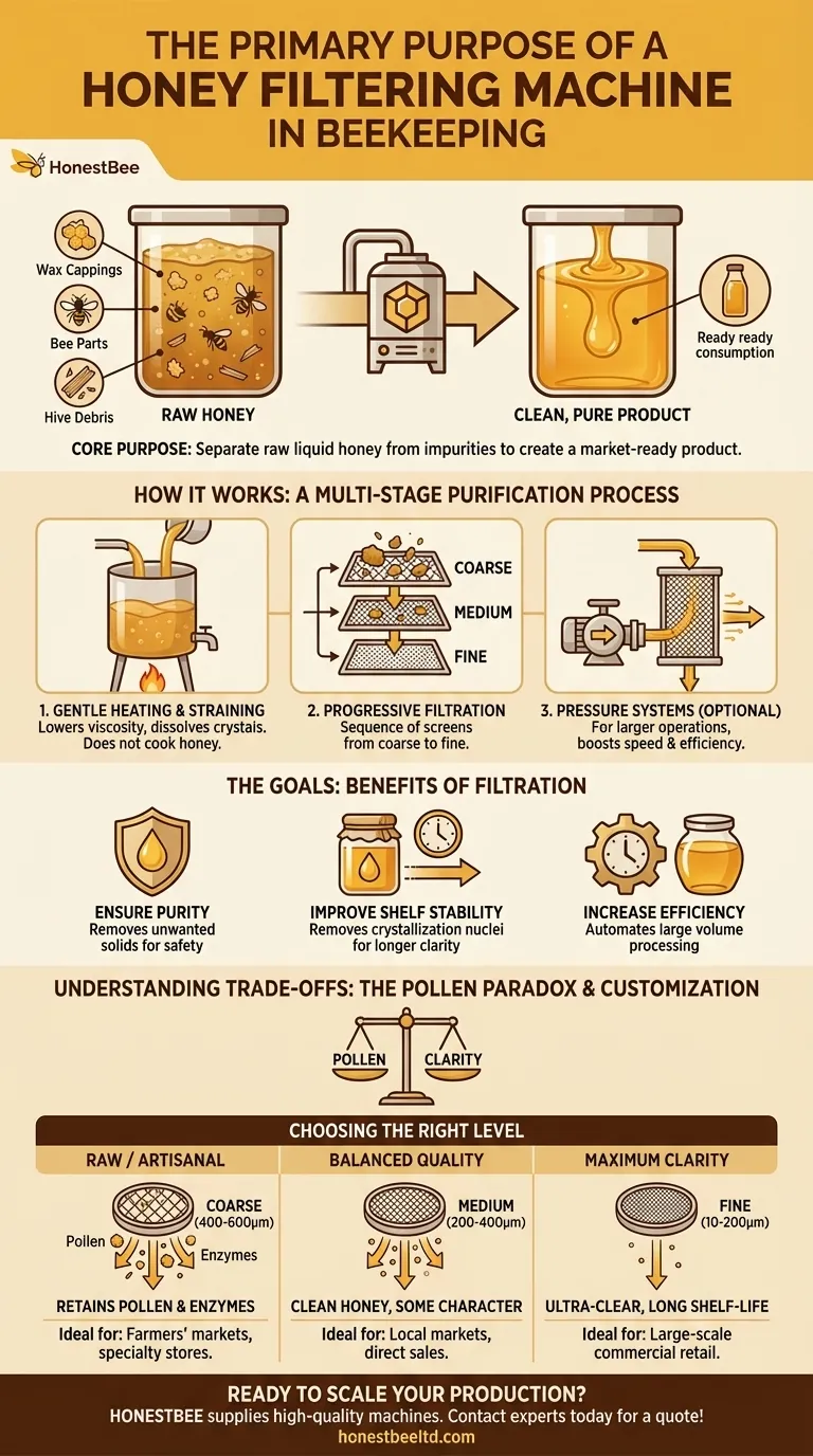 蜂蜜过滤机的主要目的是什么？高效净化和销售您的蜂蜜 图解指南