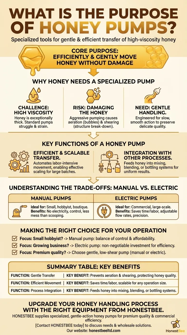Quel est le but des pompes à miel ? Protéger la qualité du miel et améliorer l'efficacité Guide Visuel