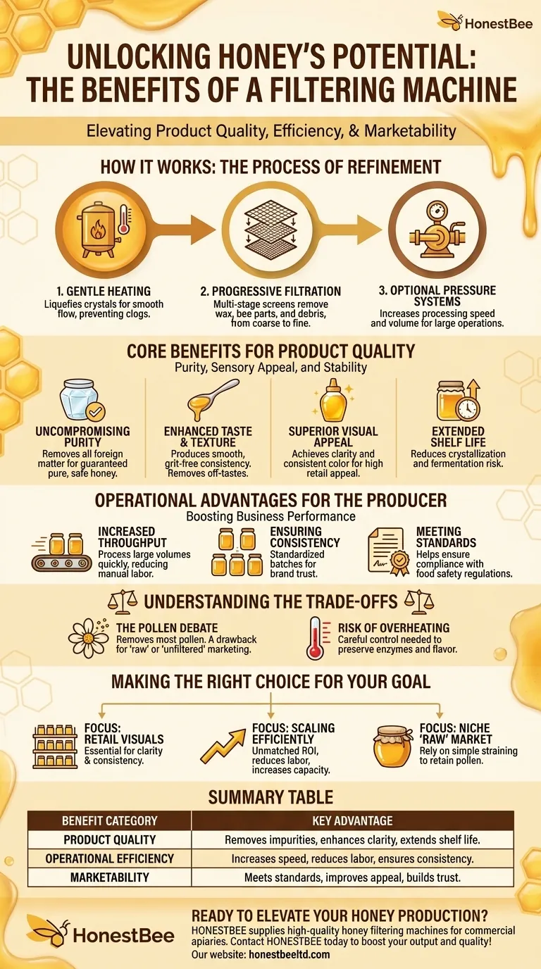 What are the benefits of using a honey filtering machine? Boost Purity, Efficiency & Market Appeal Visual Guide