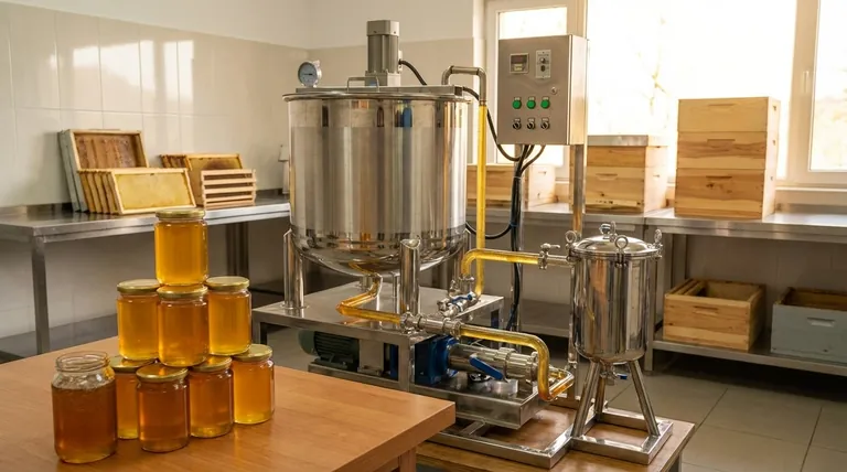 What role does a honey filtering machine play in extending the shelf life of honey? Prevent Crystallization & Fermentation