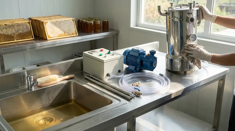 What steps are involved in maintaining honey filtering equipment? A Guide to Protecting Your Honey Quality