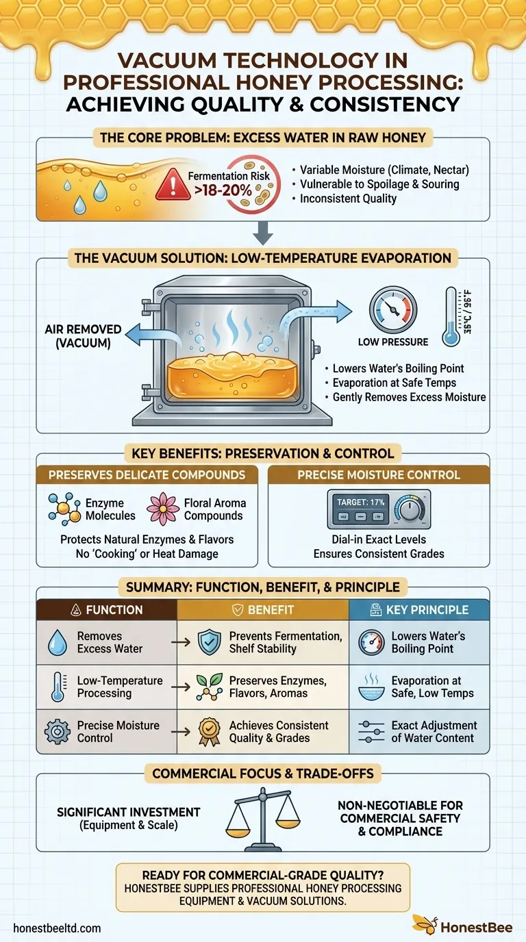 What role does vacuum technology play in professional honey processing? Preserve Quality & Ensure Consistency Visual Guide