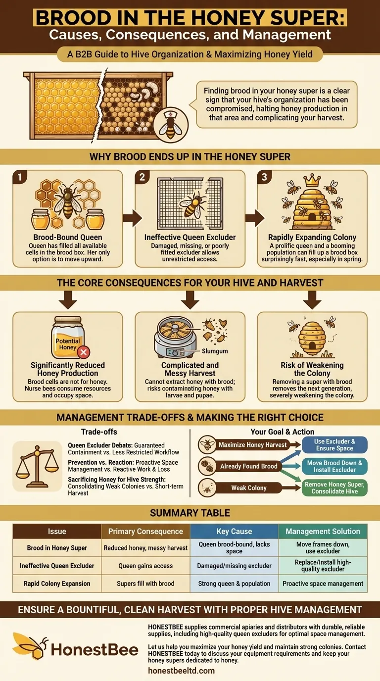 꿀 상자에 벌집이 있으면 어떻게 되나요? 이는 공간 관리 문제의 징후입니다. 시각적 가이드