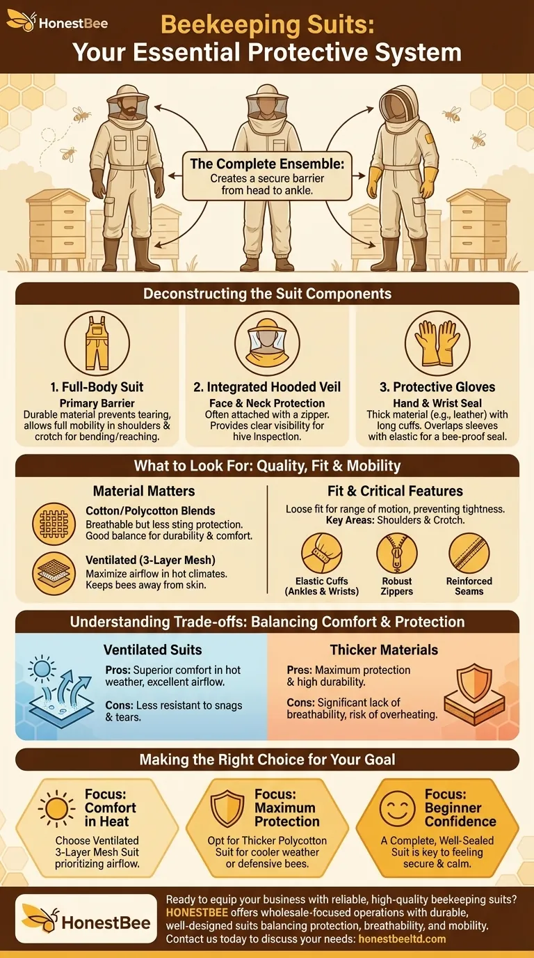 What items are included with the beekeeping suit? Your Complete Guide to Essential Protective Gear Visual Guide