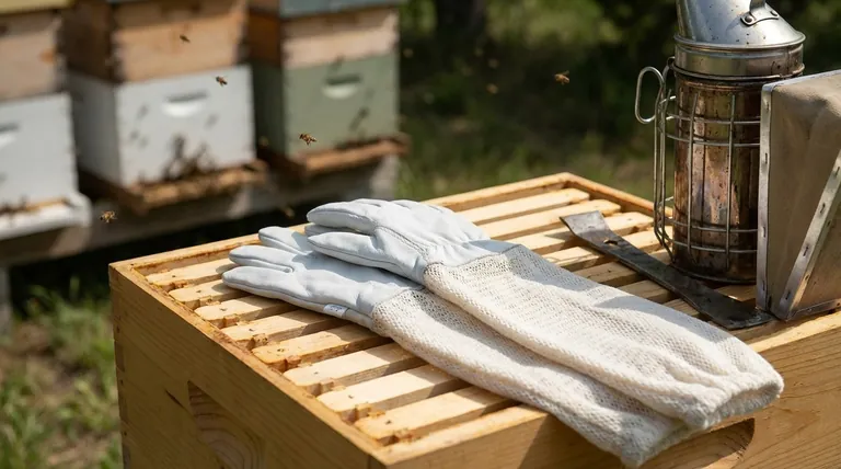 Qual é a recomendação para apicultores iniciantes em relação às luvas? Construa Confiança e Segurança