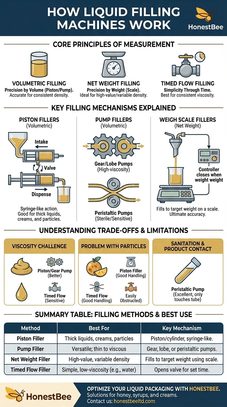 How does a liquid filling machine work? A Guide to Precise & Efficient Liquid Packaging Visual Guide