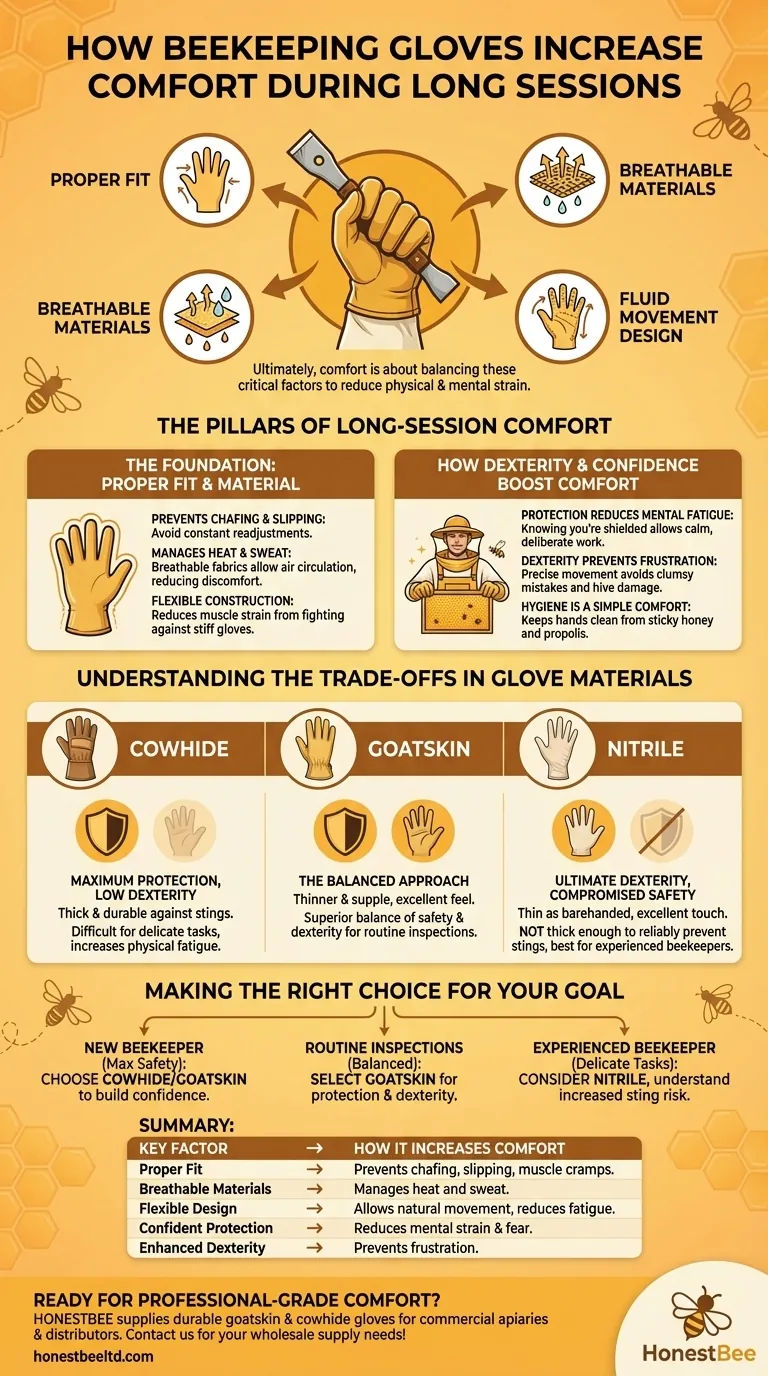 蜂箱手套如何在长时间操作中提高舒适度？增强专注力并减轻疲劳 图解指南