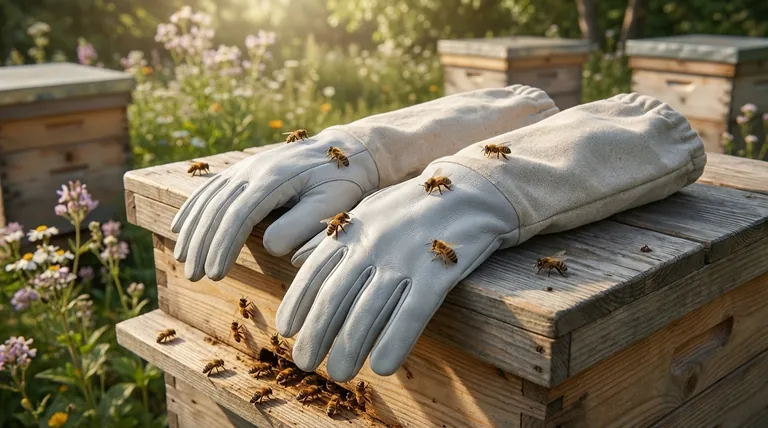 벌 쏘임을 방지하는 데 가장 효과적인 장갑 유형은 무엇인가요? 내구성 있는 염소 가죽 및 니트릴 장벽