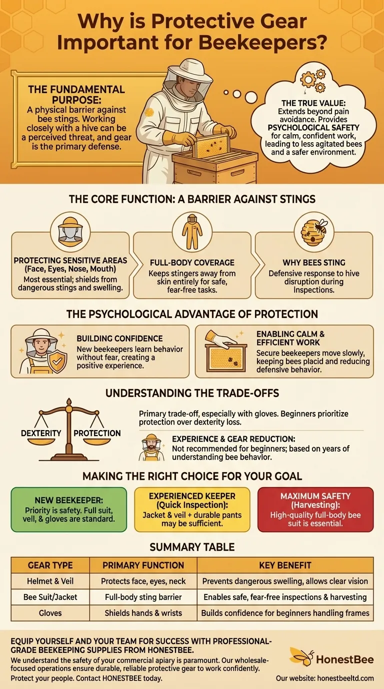 Why is protective gear important for beekeepers? Essential Safety for Confident Beekeeping Visual Guide