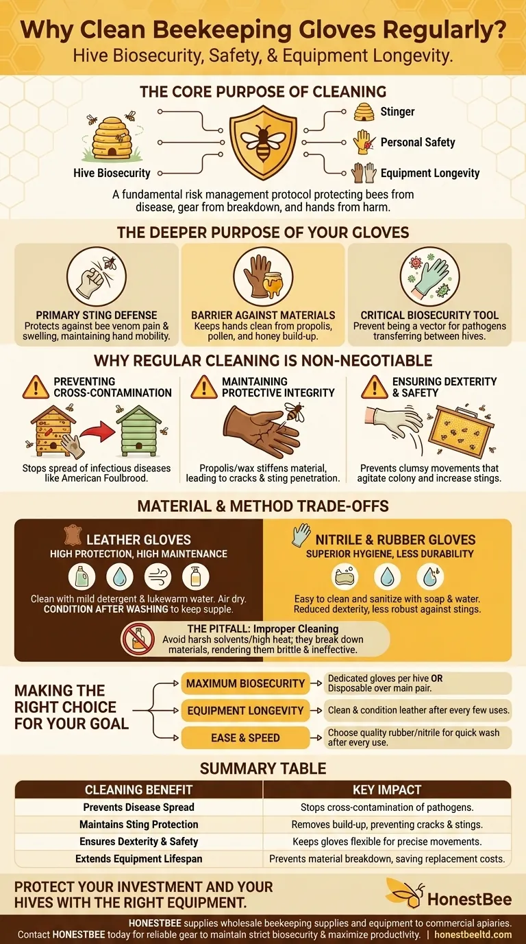 定期清洁养蜂手套为什么很重要？蜂群健康与安全指南 图解指南