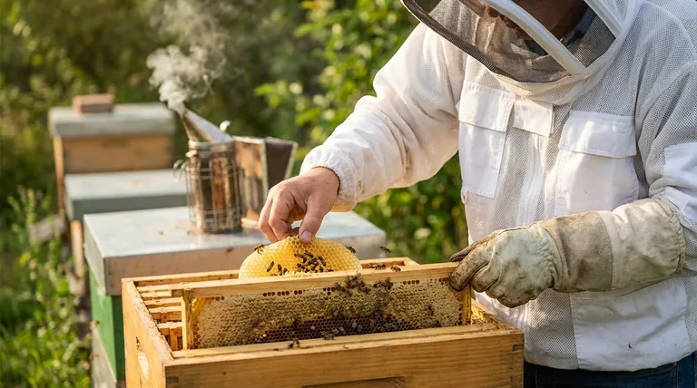 为什么有些养蜂人选择不戴手套?为了获得卓越的灵活性和更平静的蜂群。