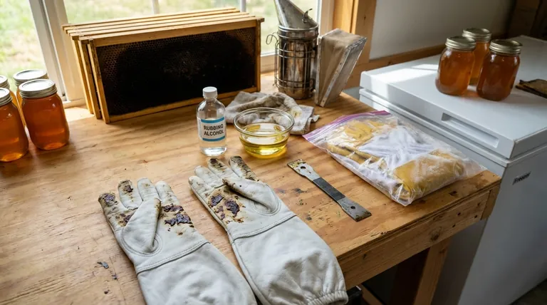 How can you remove propolis from beekeeping gloves? A Guide to Effective Cleaning