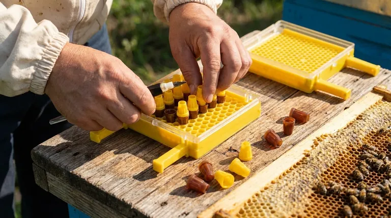 Quelles étaient les différences de taille entre les reines élevées à partir de larves d'ouvrières ? L'origine maternelle détermine la taille de la reine