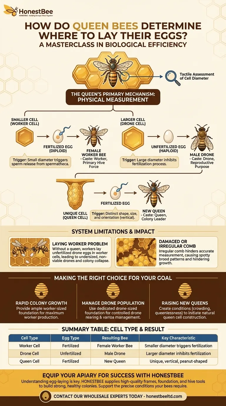 How do queen bees determine where to lay their eggs? A Guide to the Hive's Caste System Visual Guide