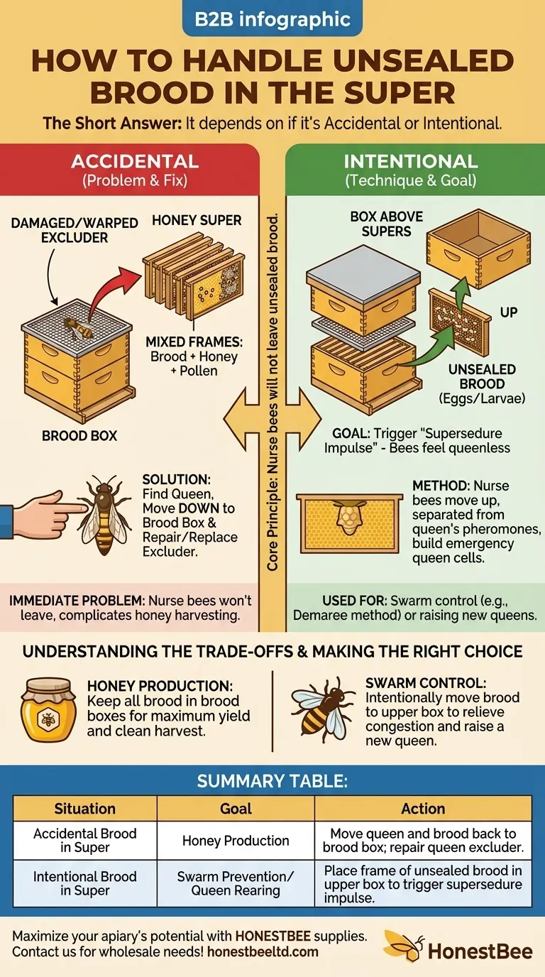 Wie sollte die unverdeckelte Brut im Honigraum behandelt werden? Ein Leitfaden zur Bienenstockverwaltung Visuelle Anleitung