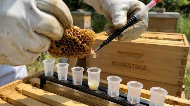 What is the purpose of grafting in queen bee production? Scale Your Apiary with Superior Genetics