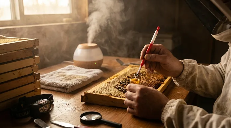 嫁接的最佳环境条件是什么?在完美的蜂巢般条件下掌握蜂王育种技术