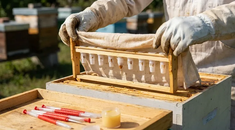 Como as barras de células enxertadas devem ser manuseadas após o enxerto? Um Guia Passo a Passo para o Sucesso na Criação de Rainhas