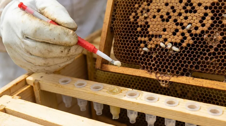 Quels outils sont utilisés pour transférer les larves dans les cupules royales ? Un guide des outils de greffage pour l'élevage de reines