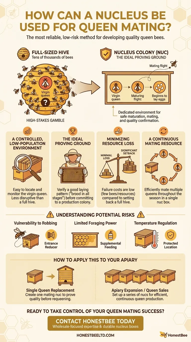 How can a nucleus be used for queen mating? The Ultimate Low-Risk Method for Beekeepers Visual Guide