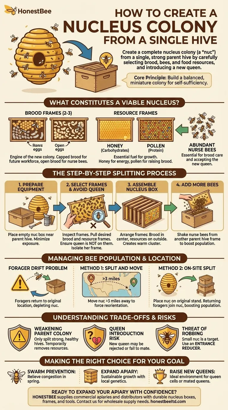 ¿Cómo se puede hacer un núcleo a partir de una sola colonia? Una guía paso a paso para una división exitosa Guía Visual