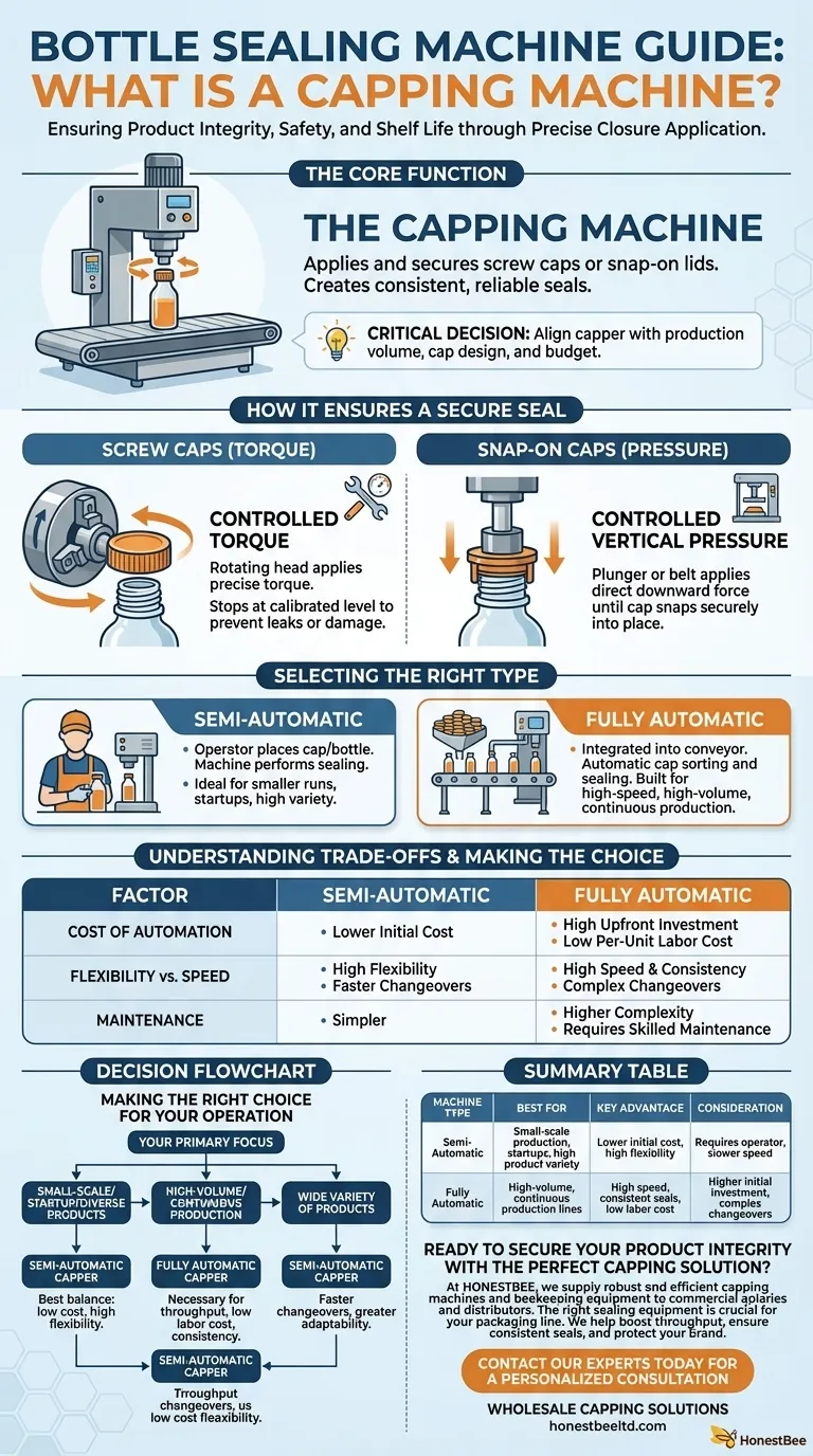 ¿Qué máquina se utiliza para el sellado de botellas? Elija la taponadora adecuada para su línea de producción Guía Visual