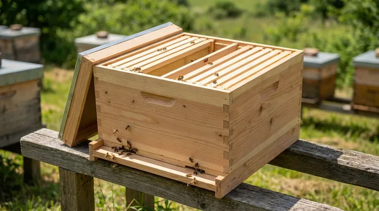 Quelle est la capacité en cadres de chaque côté d'une ruchette de fécondation double ? Élevage de reines et démarrage de colonies