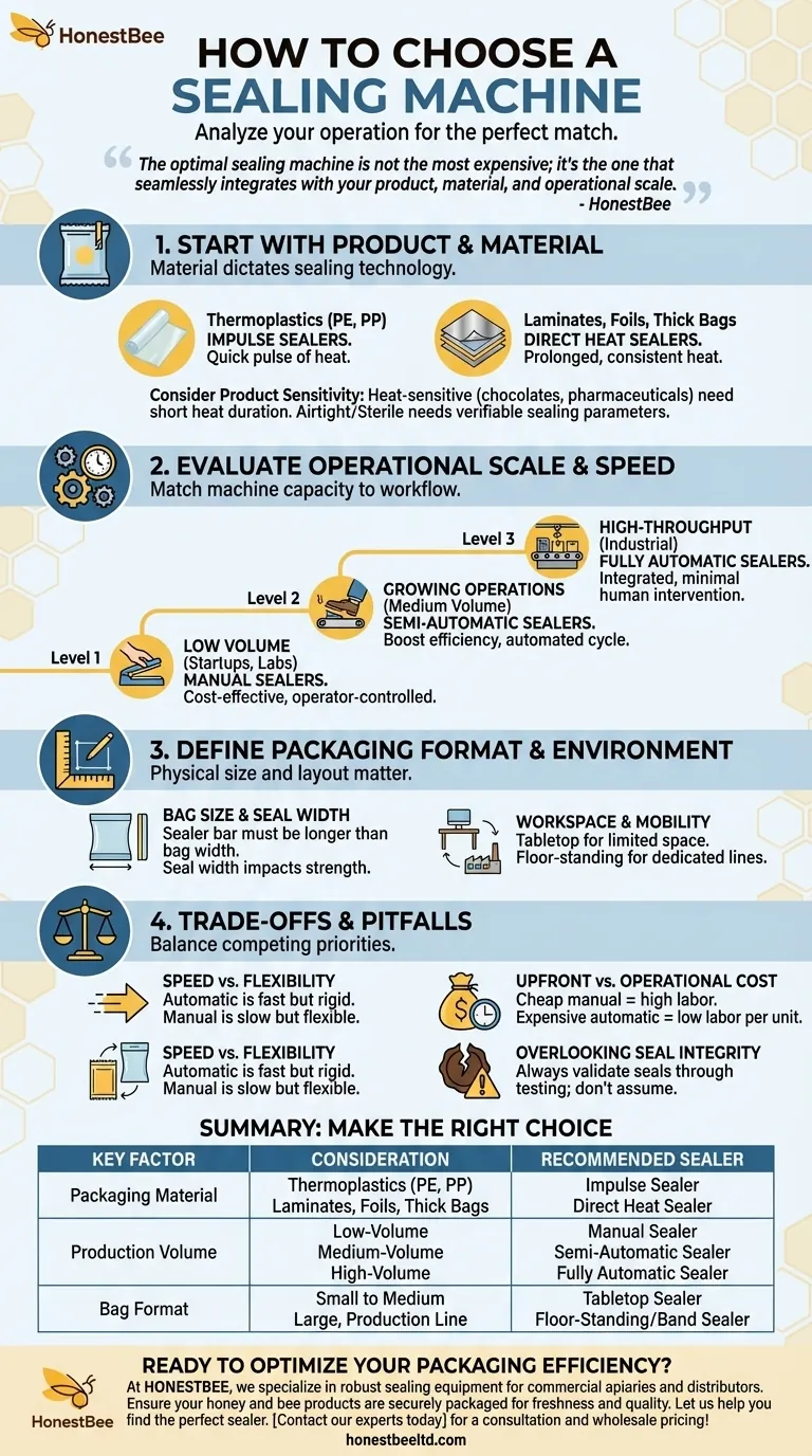 ¿Cómo elijo una máquina de sellado? Encuentre el sellador perfecto para su línea de envasado Guía Visual