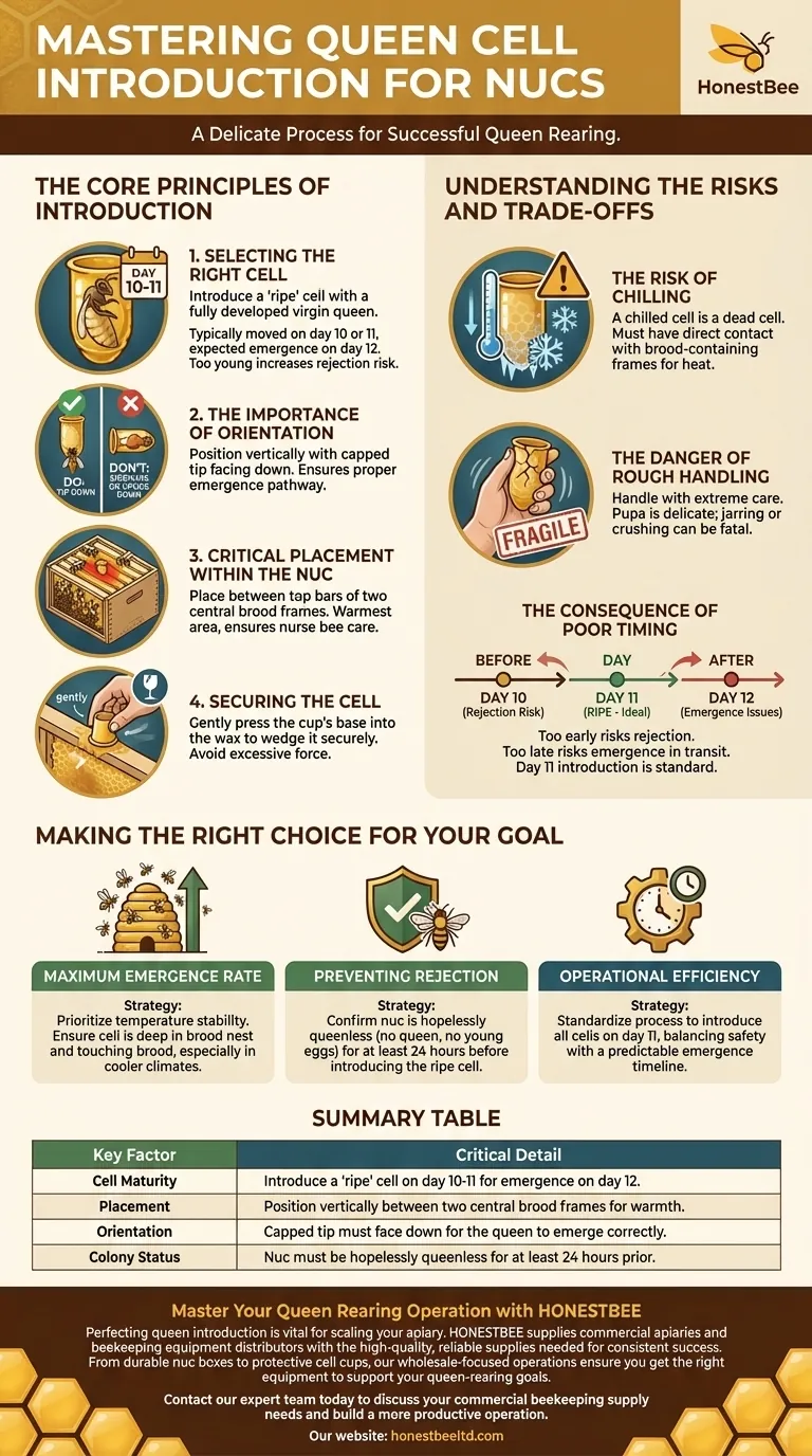 How are queen cells introduced into the nucs? A Step-by-Step Guide for Maximum Success Visual Guide