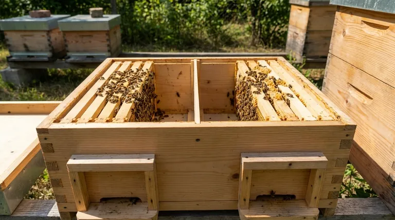 What is the role of the center divider in a double nuc box? A Key to Overwintering Success