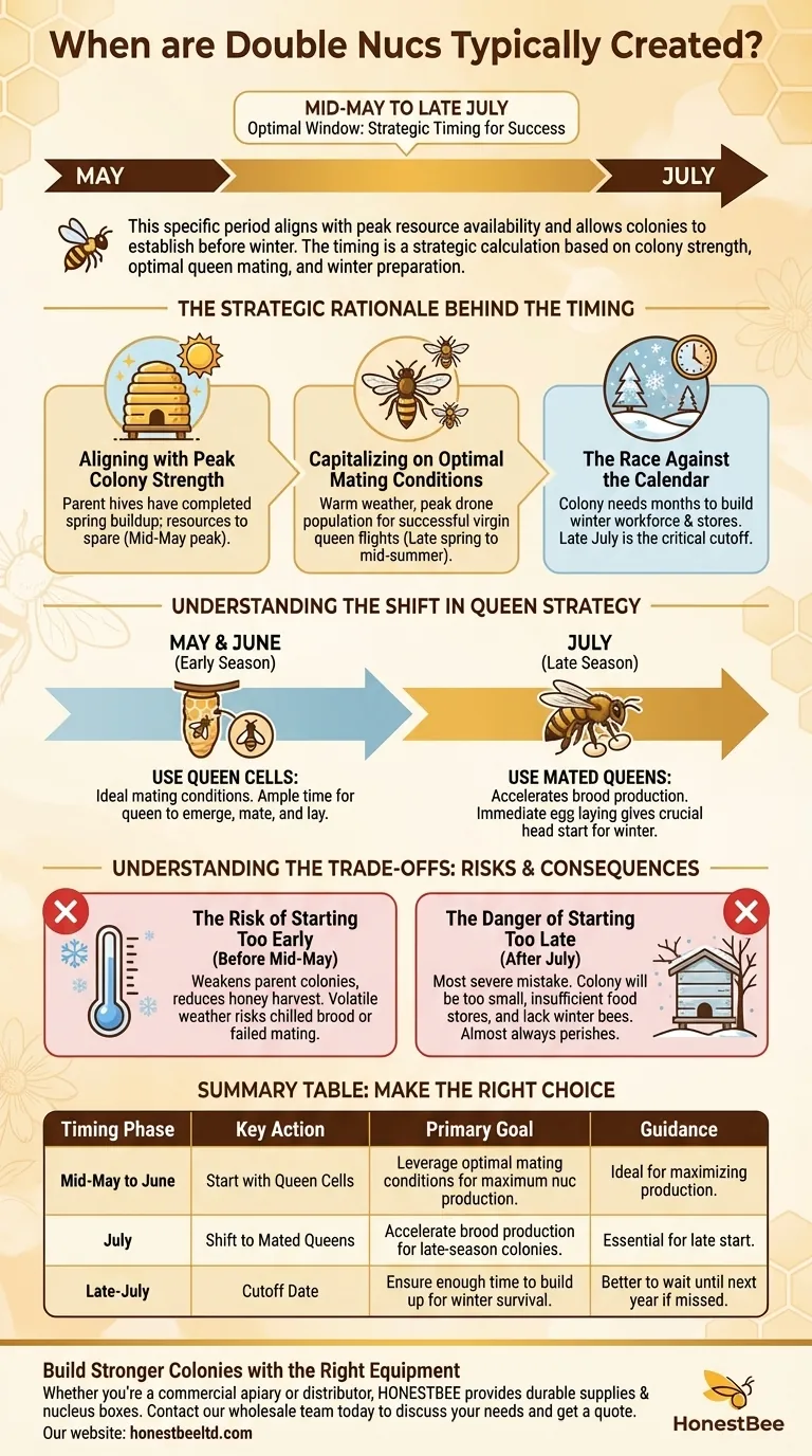 ¿Cuándo se crean típicamente los núcleos dobles (double nucs)? Una guía estratégica para la sincronización para el éxito Guía Visual