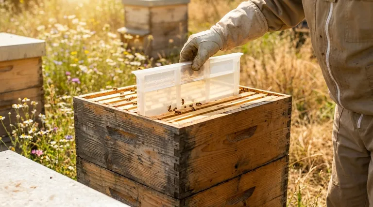 Como as colmeias duplas (double nucs) são alimentadas durante o verão? Um Guia Estratégico para Estimular a Produção de Cera Alveolar