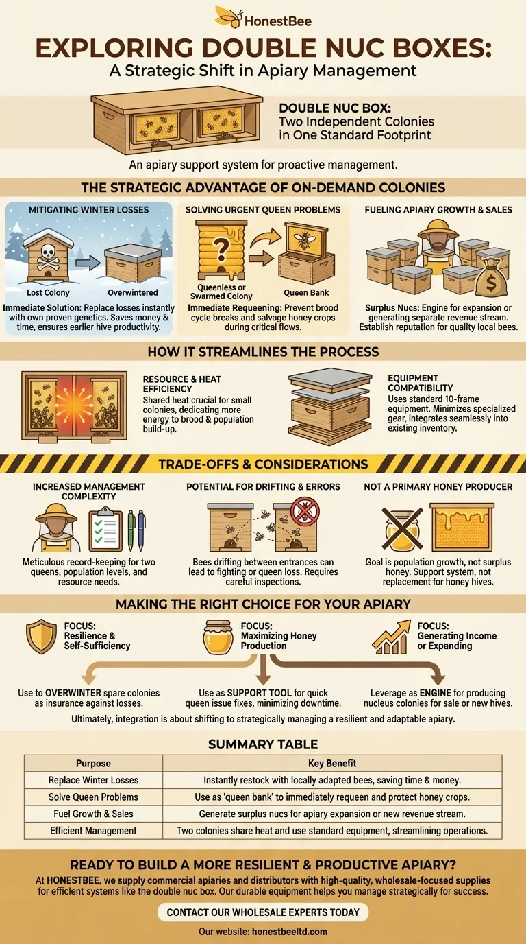 What is the purpose of exploring double nuc boxes in beekeeping? Boost Apiary Resilience & Growth Visual Guide