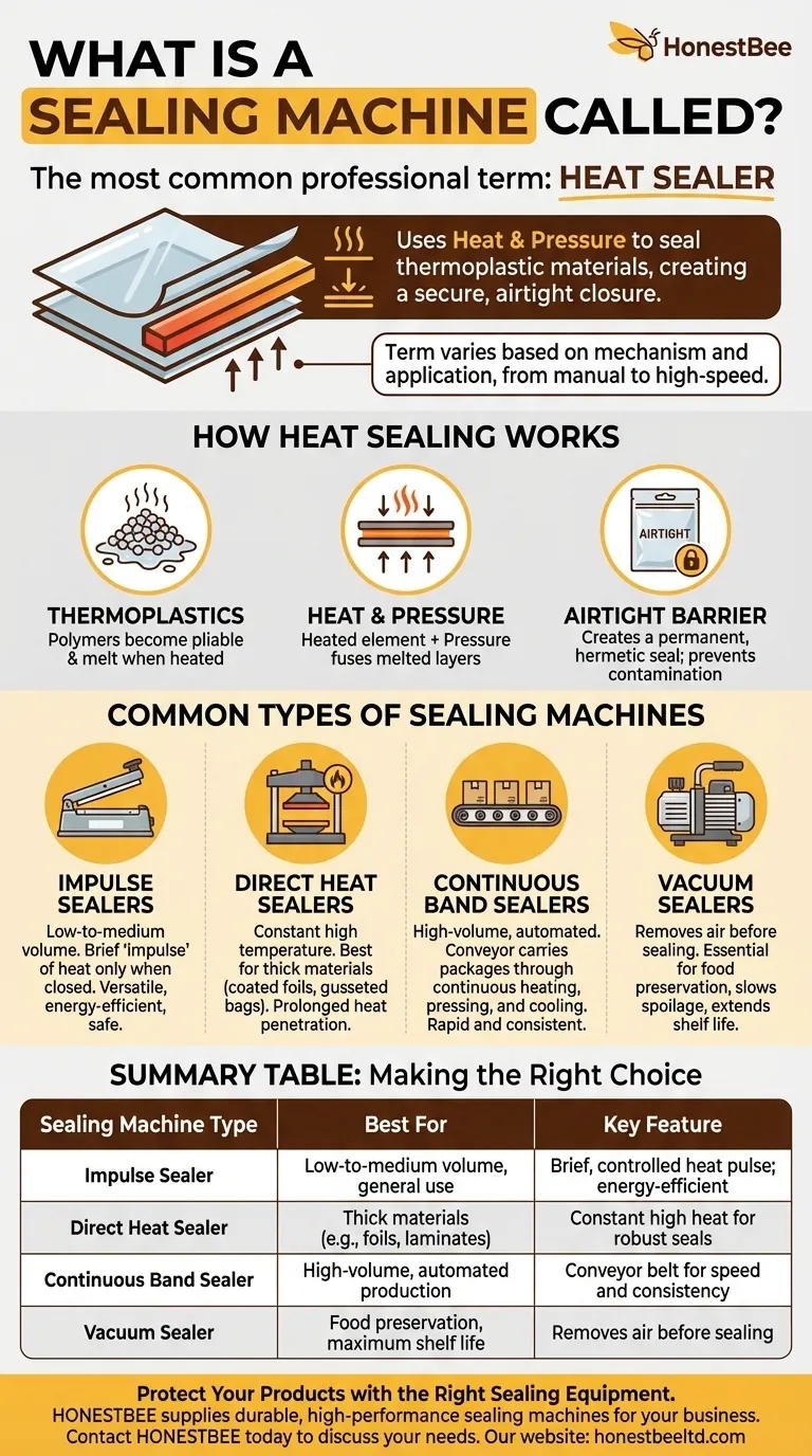 실링 머신을 무엇이라고 부르나요? 포장에 적합한 열 접착기를 선택하세요 시각적 가이드