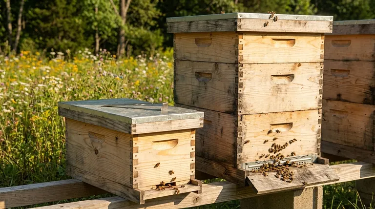How does a standard nuc differ from a full-size hive? A Guide to Starting and Managing Colonies