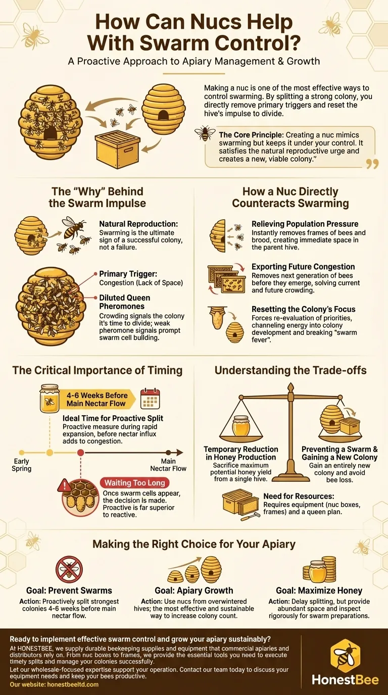 How can nucs help with swarm control? Master Proactive Beekeeping for a Thriving Apiary Visual Guide