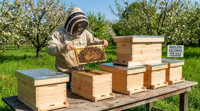 ¿Cómo pueden los núcleos (nucs) ser una fuente de ingresos para los apicultores? Maximice las ganancias con colmenas de inicio de alta demanda