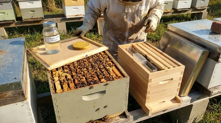 What preparations are needed for the parent colony before creating a nuc? Ensure a Strong, Successful Split