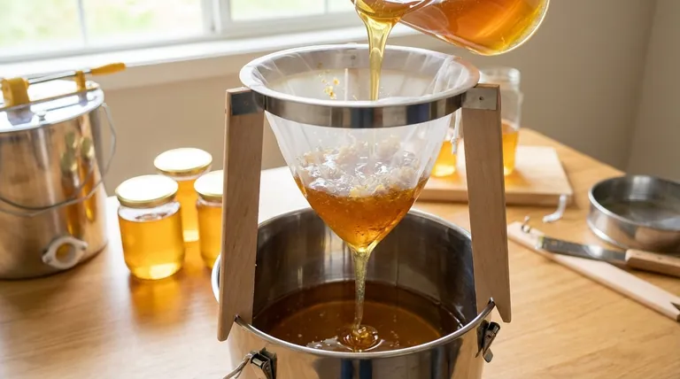 병입을 위해 꿀을 거르는 방법은 무엇인가요? 전문적인 투명도와 품질을 위한 가이드