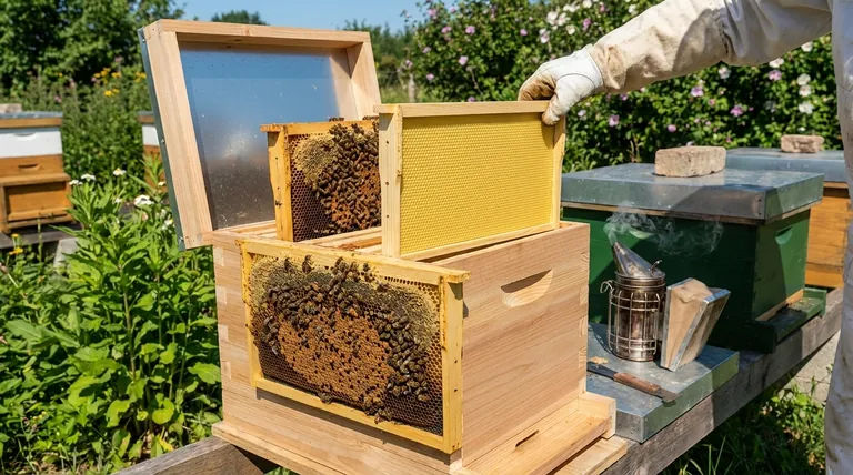 Каковы варианты добавления рамок в нуклеус после изъятия двух рамок из родительской семьи?