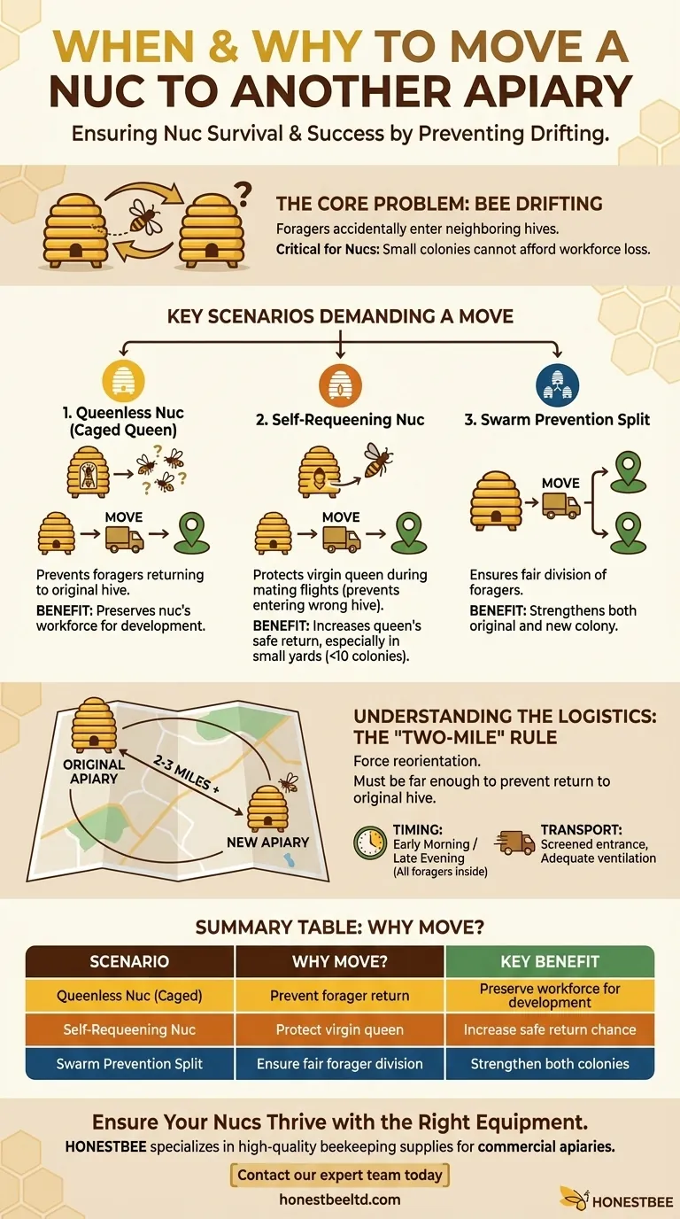 什么时候应该将蜂核箱移到另一个蜂场？防止蜜蜂迷巢以确保蜂群存活 图解指南