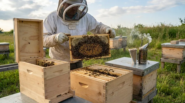 ¿Qué cuadros deben retirarse de una colonia de tamaño completo sin reina al reintroducir una reina con un núcleo (nuc)? Una guía estratégica para el éxito