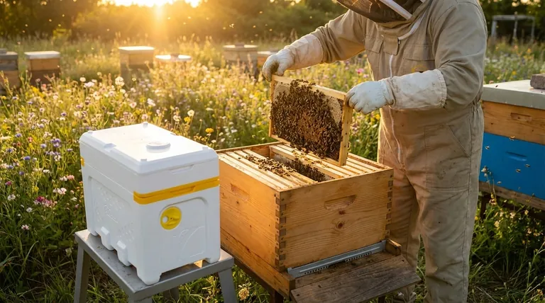 How are bees transferred from the nuc to the full-size hive during hiving? A Step-by-Step Guide for Success