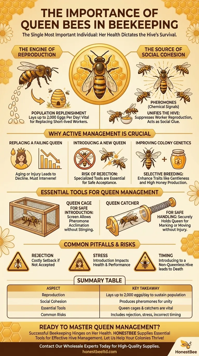 What is the importance of queen bees in beekeeping? Master the Key to Hive Health and Productivity Visual Guide
