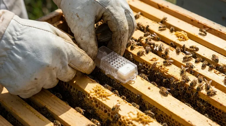 Como as gaiolas de rainha são instaladas em uma colmeia? Um Guia para a Introdução Bem-Sucedida da Rainha