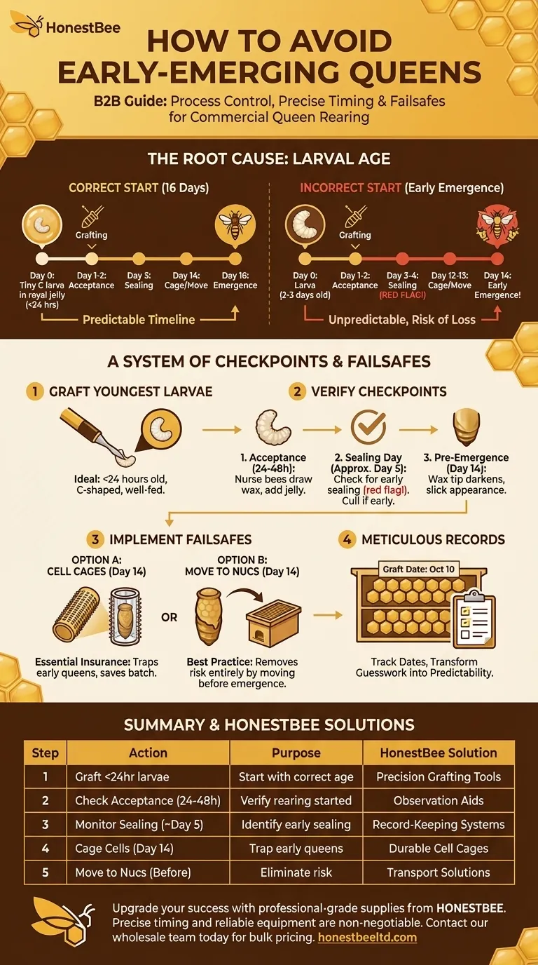 How can early-emerging queens be avoided? Master Precise Timing and Failsafe Methods Visual Guide